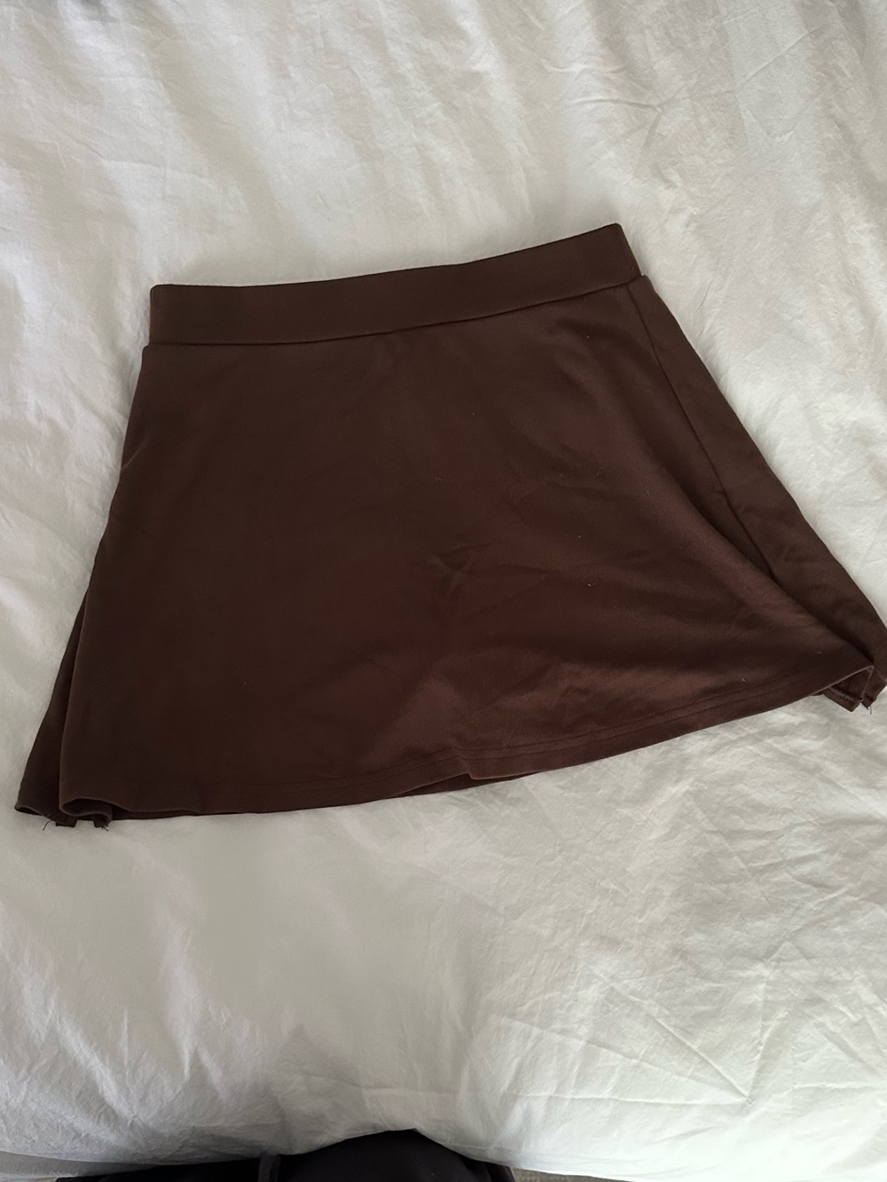 Los Angeles Apparel Brown Ponte Skort